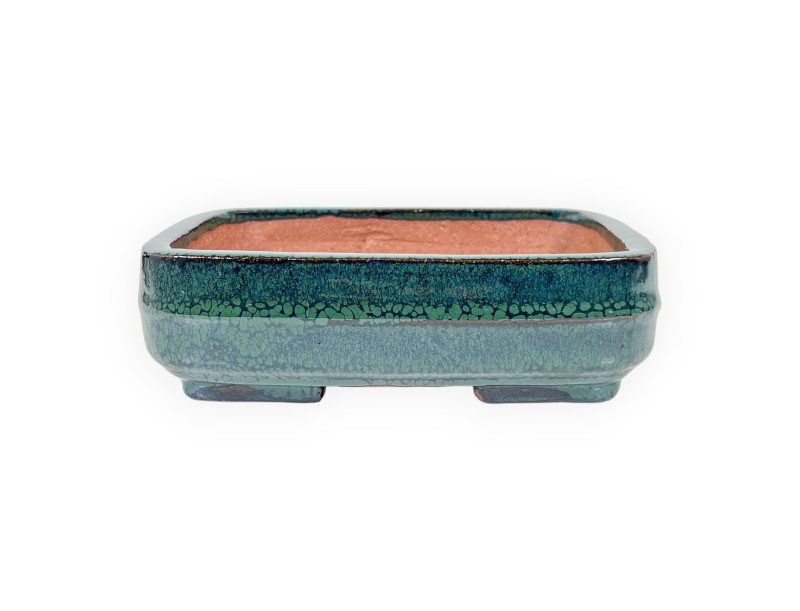 Maceta rectangular de gres esmaltado para Bonsái chinese - 15,5 cm