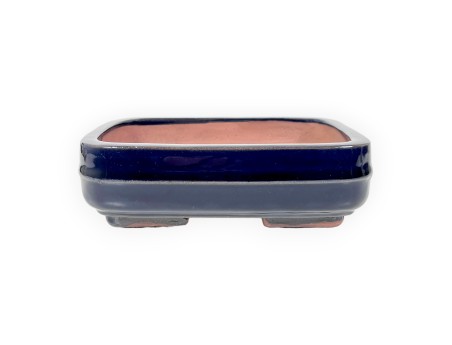 Rectangular glazed stoneware Chinese Bonsai pot - 15,5 cm