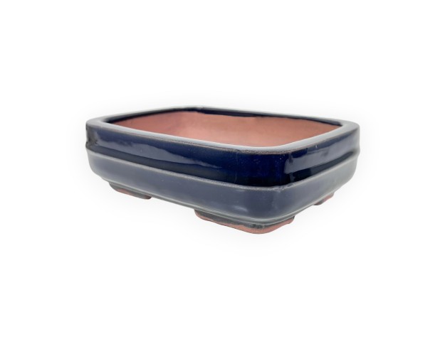 Maceta rectangular de gres esmaltado para Bonsái chinese - 15,5 cm 2