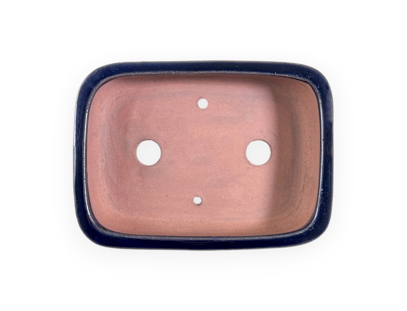 Rectangular glazed stoneware Chinese Bonsai pot - 15,5 cm