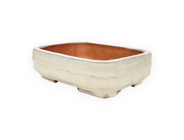 Pot rectangulaire en grès émaillé pour bonsaïs chinois - 15,5 cm 2