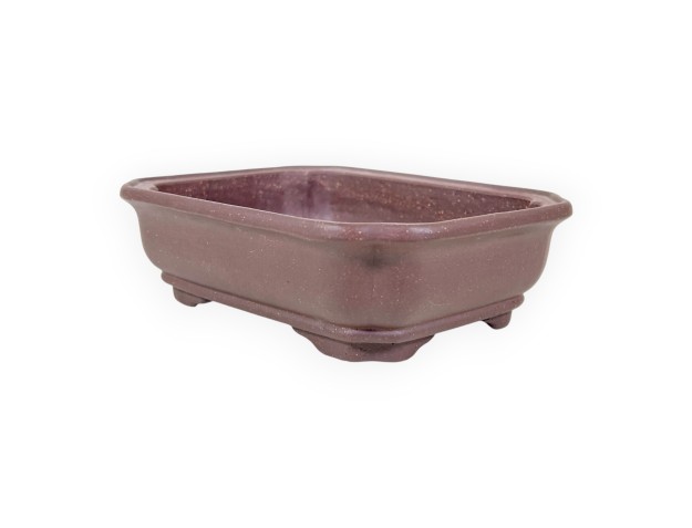 Pot rectangulaire en grès non émaillé pour bonsaïs chinois - 16 cm 2