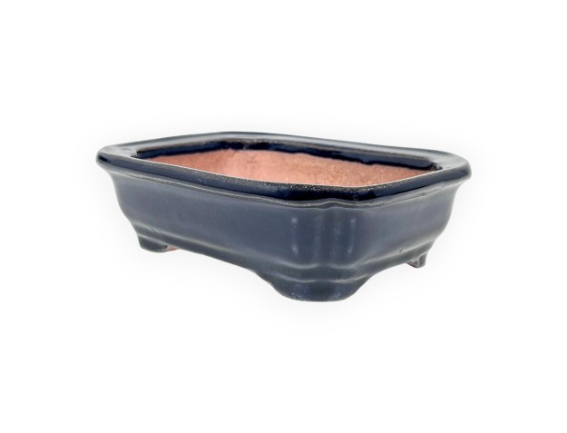 Vaso Bonsai Cinese Rettangolare in Grès Smaltato - 16 cm 2