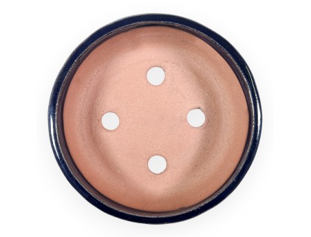 Vaso Bonsai Cinese Tondo in Grès Smaltato - 16 cm