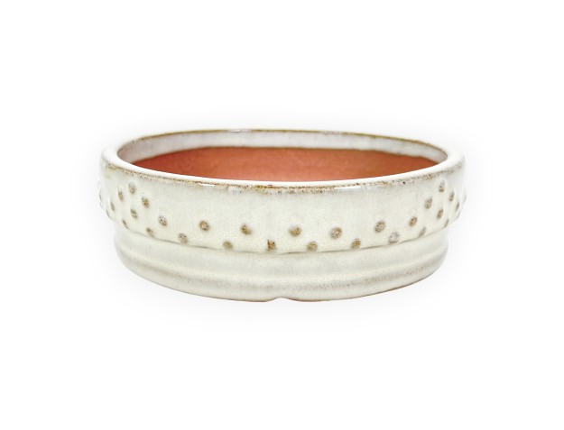 Maceta redondo de gres esmaltado para Bonsái chinese - 16 cm 2