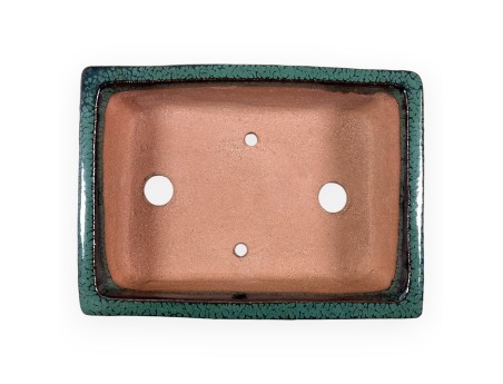 Maceta rectangular de gres esmaltado para Bonsái chinese - 18 cm