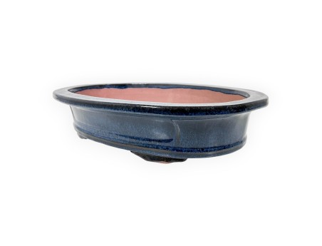 Ovaal geglazuurd steengoed Chinese Bonsai pot - 40 cm