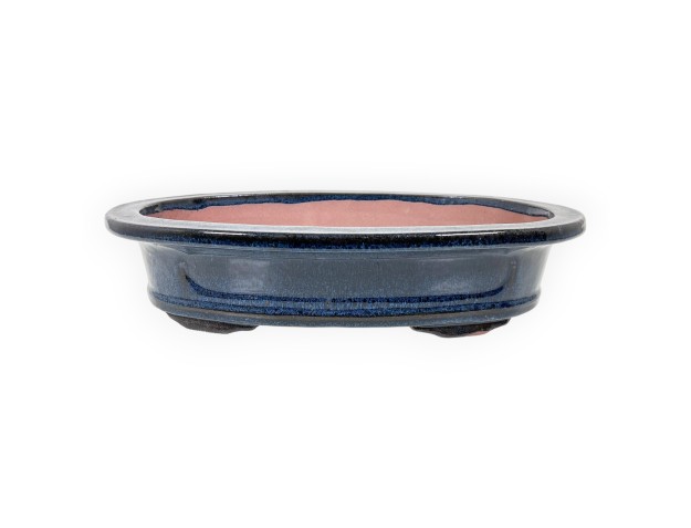Oval glazed stoneware Chinese Bonsai pot - 40 cm