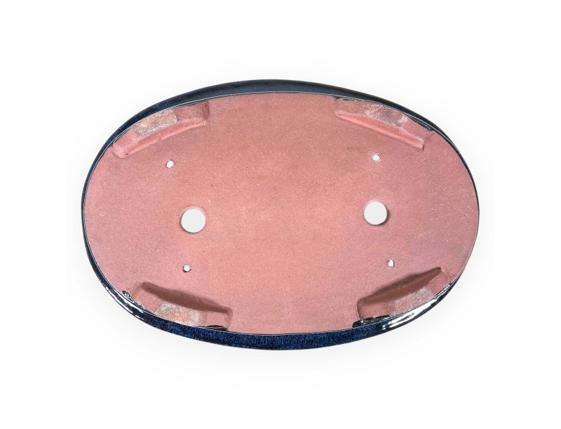 Oval glazed stoneware Chinese Bonsai pot - 40 cm