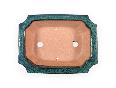 Maceta rectangular de gres esmaltado para Bonsái chinese - 21,5 cm
