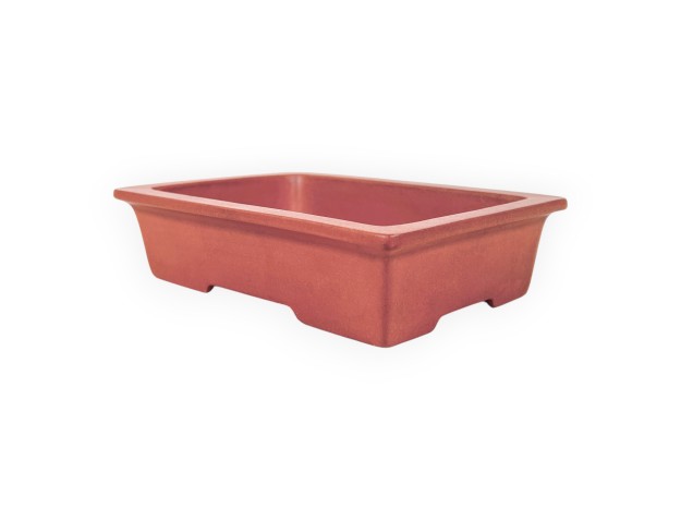 Maceta rectangular de gres no esmaltado para Bonsái chinese - 14,5 cm 2