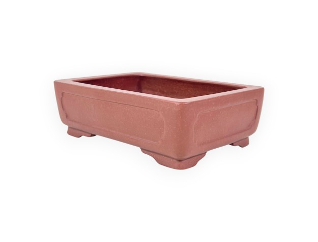 Vaso Bonsai Cinese Rettangolare in Grès Non Smaltato - 14,5 cm 2