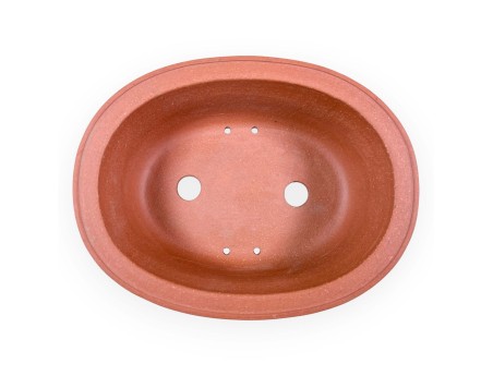 Maceta oval de gres no esmaltado para Bonsái chinese - 20 cm