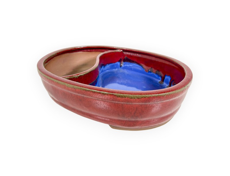 Maceta oval de gres esmaltado para Bonsái chinese - 31 cm