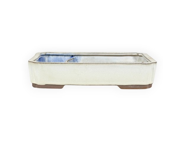 Maceta rectangular de gres esmaltado para Bonsái chinese - 26 cm