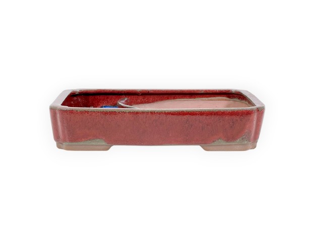 Rechthoekig geglazuurde steengoed Chinese Bonsai pot - 26 cm