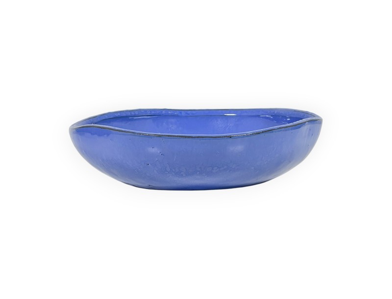 Maceta irregular de gres esmaltado para ikebana, chinese - 21 cm