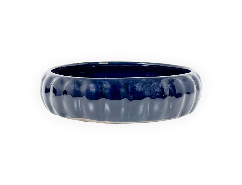 Maceta redondo de gres esmaltado para ikebana, chinese - 18 cm