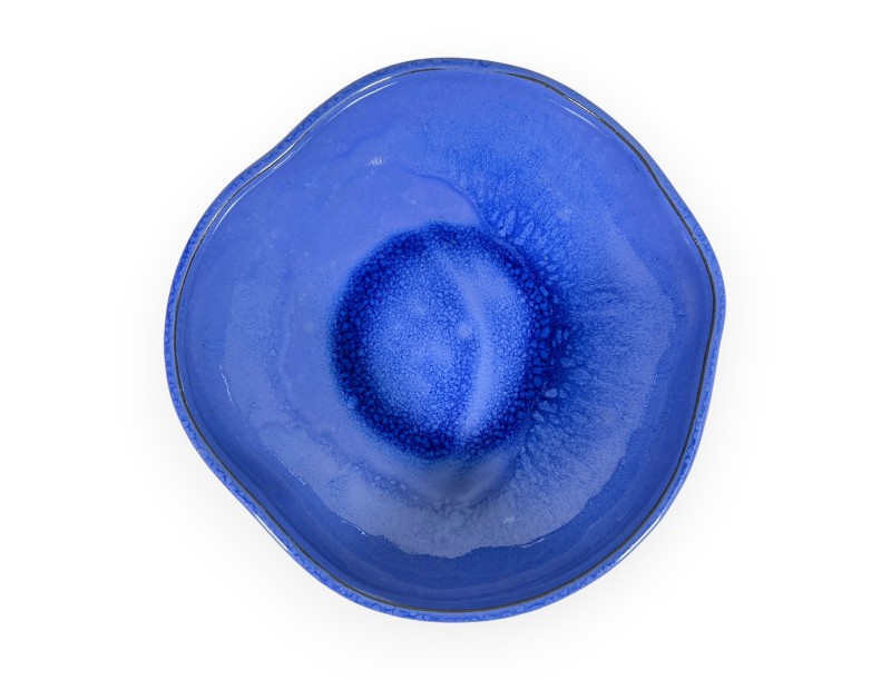 Maceta irregular de gres esmaltado para ikebana, chinese - 24,5 cm