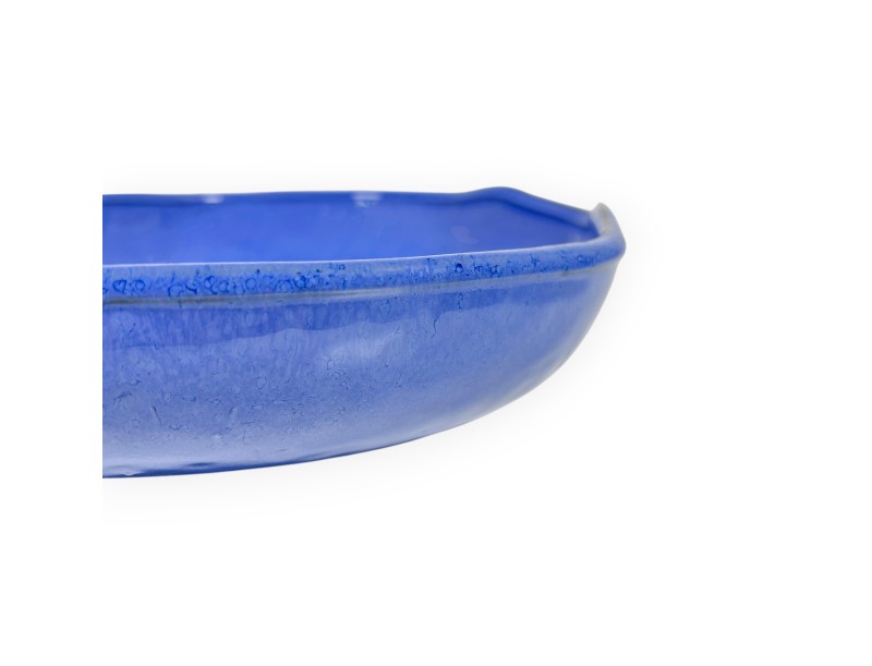 Irregular glazed stoneware Chinese Ikebana pot - 24,5 cm