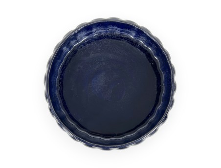 Maceta redondo de gres esmaltado para ikebana, chinese - 25,5 cm