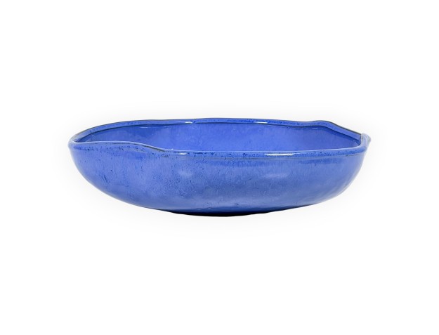 Irregular glazed stoneware Chinese Ikebana pot - 28,5 cm