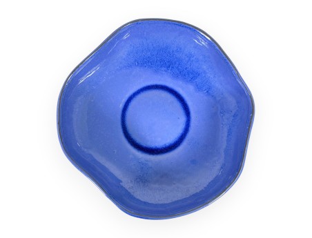 Pot irrégulier en grès émaillé pour ikebana chinois - 28,5 cm