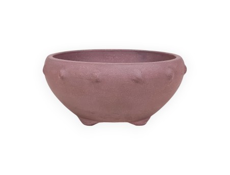Maceta redonda china para bonsáis de gres sin esmaltar - 15,5 cm