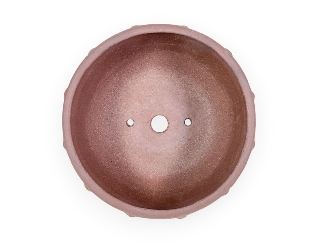 Maceta redonda china para bonsáis de gres sin esmaltar - 15,5 cm 2