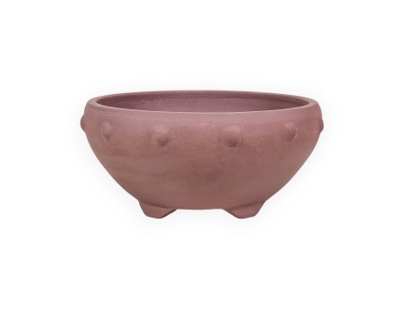 Round Chinese Bonsai Pot in Unglazed Stoneware – 20 cm