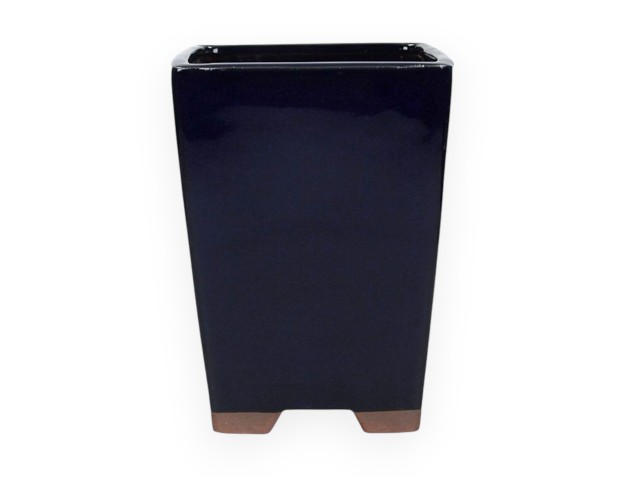 Maceta cuadrada gres esmaltado para Bonsái chinese - 18 cm