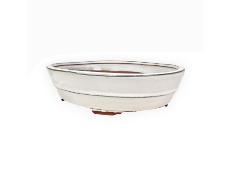 Oval Chinese Bonsai pot in glazed stoneware – 31 cm