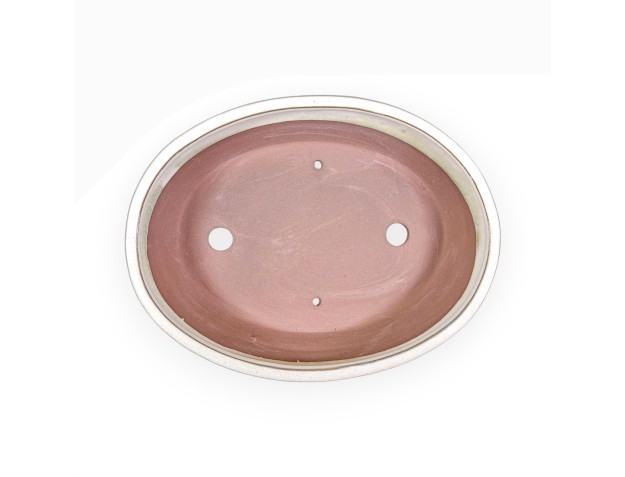 Oval Chinese Bonsai pot in glazed stoneware – 31 cm 2