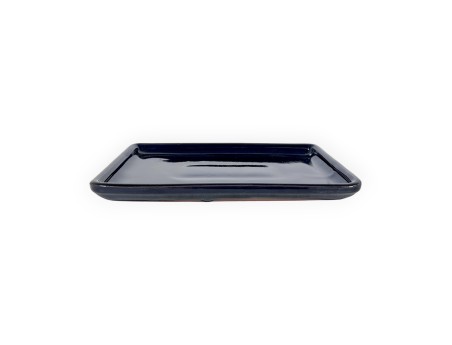 Soucoupe 23 cm rectangulaire bleu
