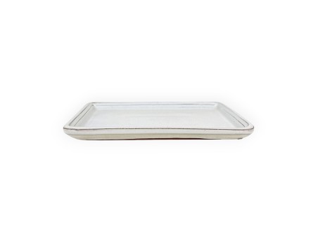 Sottovaso 23 cm rettangolare beige