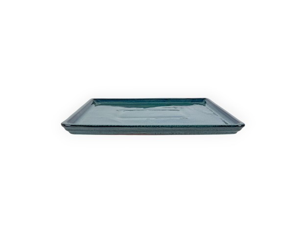 Plato 30,5 cm rectangular verde