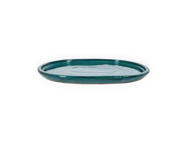 Plato 31 cm oval verde